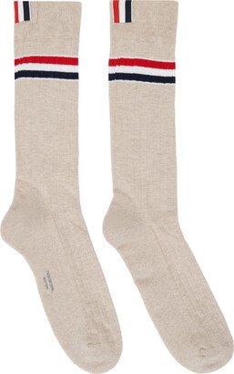 Beige Stripe Socks