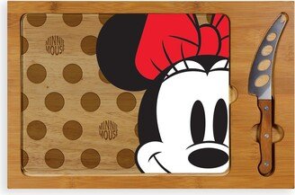 Disney's Minnie Mouse Glass Top Serving Tray and Knife Set