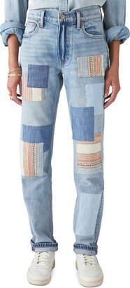 Lucky Legend Mid Rise Patchwork Boyfriend Jeans