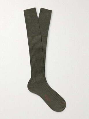 Ribbed Cashmere and Silk-Blend Socks