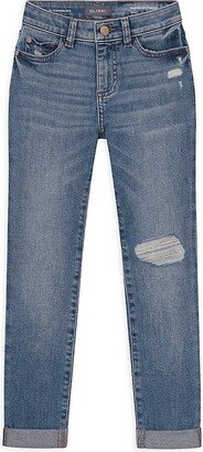 DL1961 Premium Denim Girl's Harper Distressed Boyfriend Jeans