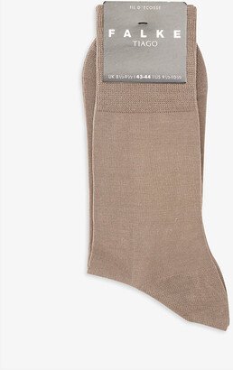 Mens Vulcano Logo-print Stretch-organic-cotton Blend Socks