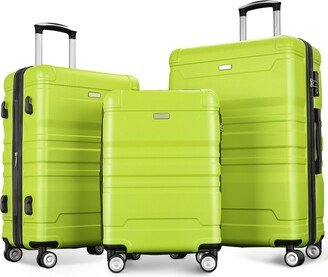 Sunmory Luggage Sets Expandable ABS Hardshell 3pcs Clearance Luggage Spinner Wheels Suitcase with TSA Lock 20''24''28''