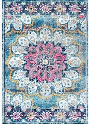 Kiyoko RZBD59A Turquoise 4' x 6' Area Rug