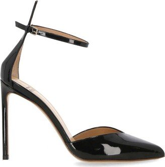 Pointed-Toe Ankle Strap Pumps-AA