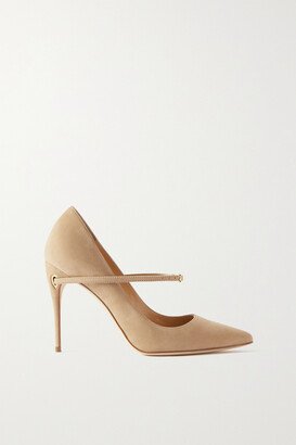 Lorenzo 105 Suede Pumps - Neutrals