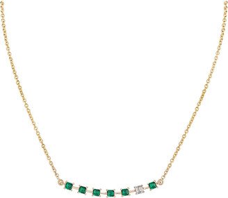 Ritique Emerald & Diamond Pendant Necklace