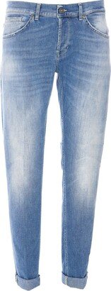 Logo Printed Straight-Leg Jeans