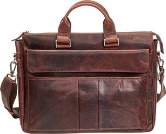 Mancini Men's Buffalo Single Compartment Briefcase for 15.6 Laptop and Tablet