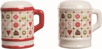 Transpac Imports, Inc. Transpac Christmas Salt and Pepper Shakers, Set of 2
