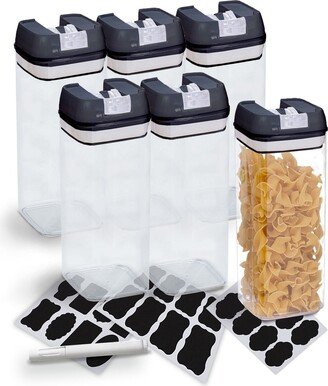 Cheer Collection 6 Piece Food Storage Containers, 1.2 Liter