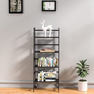 IGEMAN 4 -Tier Muti-Function Ladder Bookshelf with Book Ends-AA