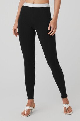 Airbrush High-Waist Streamlined Legging in Black/White, Size: 2XS |