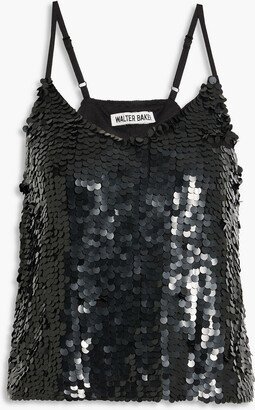 Haley sequined mesh camisole