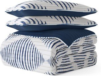 2-Piece Distressed Print Quilt Set - Twin