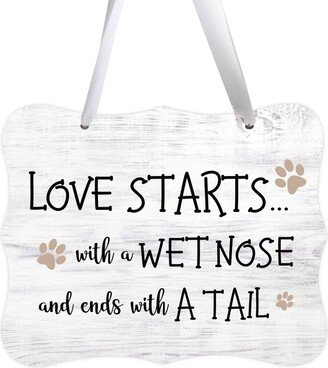 Pet Gifts | Farmhouse Sign Dog Décor Door Signs Home Wall Art Lover Gift Front Housewarming-AC