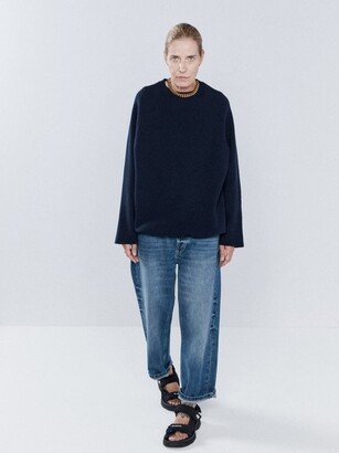 Boiled-cashmere Knit Sweater-AA