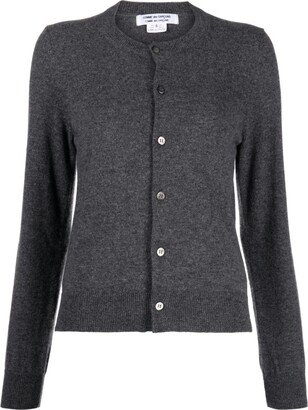 Round-Neck Cashmere Cardigan-AA