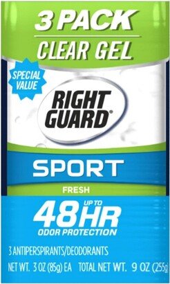 Right Guard Sport Fresh Antiperspirant & Deodorant Gel - 3oz/3pk