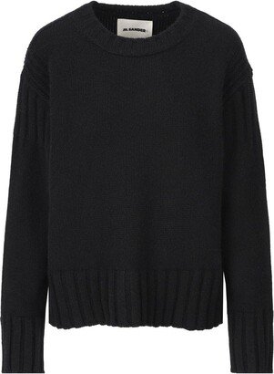 Long-sleeved Crewneck Jumper-AE