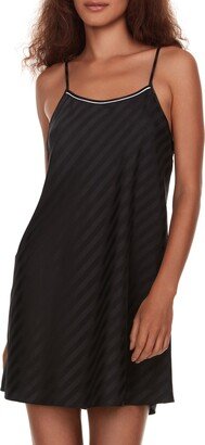 Angela Stripe Jacquard Satin Chemise