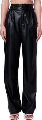 Women's High Rise Vegan Leather Pant