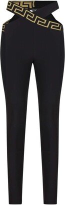 Logo Detailed Cut-Out Leggings