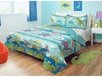 Safdie & Co. Quilt/Blanket 2 Piece Set Twin Dino Park