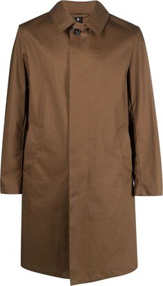 Manchester button-up cotton raincoat