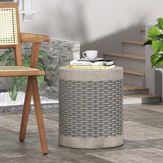 Camino Outdoor Lightweight Concrete Side Table