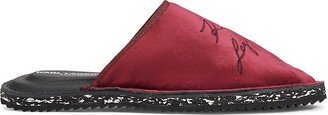 Embroidered Velvet Slippers-AA