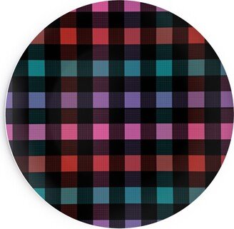 Salad Plates: Picnic Plaid Salad Plate, Multicolor