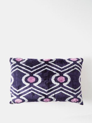 Ikat Silk-velvet Cushion