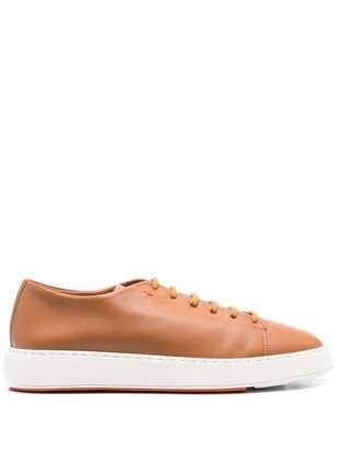 Leather Low-Top Sneakers-AF