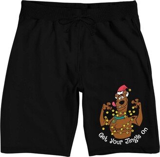 Get Your Jingle On Men's Black Sleep Pajama Shorts-Medium-AA