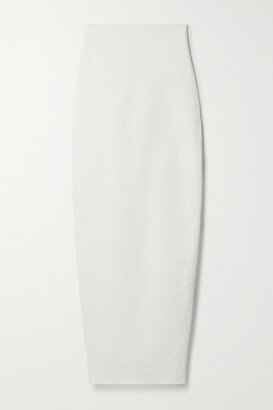Cotton-blend Cloqué Maxi Skirt - Ivory