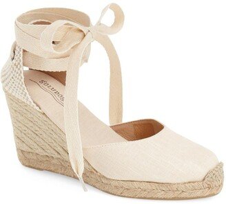 Wedge Lace-Up Espadrille Sandal