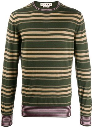 Crew Neck Striped Jumper