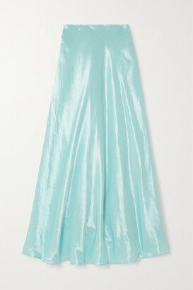 Moonglade Linen-blend Maxi Skirt - Blue