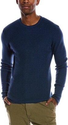 Waffle Knit Cashmere-Blend Crewneck Sweater