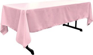 Rectangular Polyester Poplin Tablecloth Pink