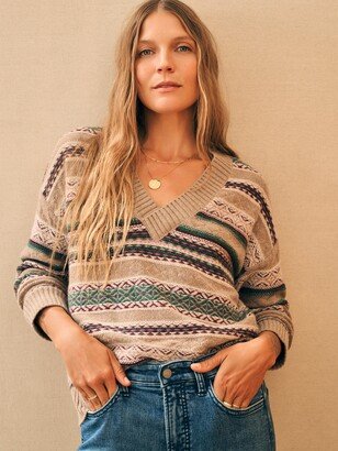 Highland Fair Isle V-Neck Sweater