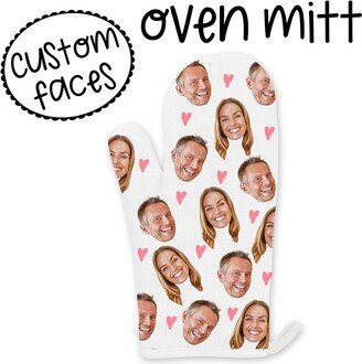 Custom Faces Oven Mitt, Personalized Photo Mitts, Funny Gifts, Your Chef Baking Glove, Custom Face Mitt