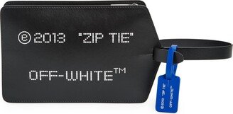 Zip Tie Leather Clutch