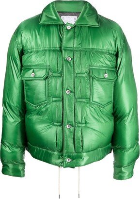 Button-Up Padded Jacket-AA