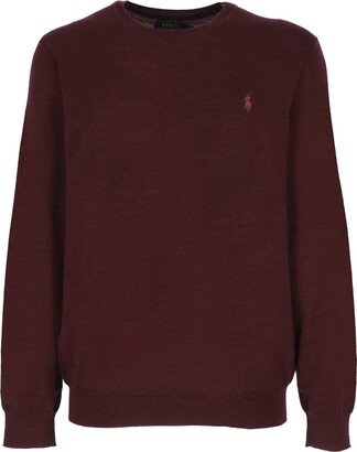 Pony Embroidered Knit Jumper-AA