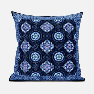 Amrita Sen Designs Amrita Sen Mandala Floral Tiles Indoor Outdoor Pillow-AA