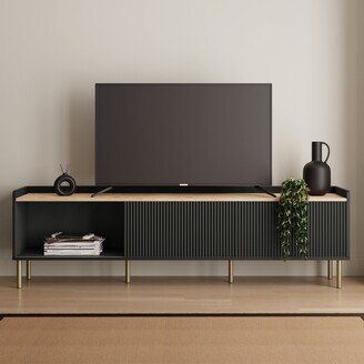 Dunelm Georgi Extra Wide TV Unit Black