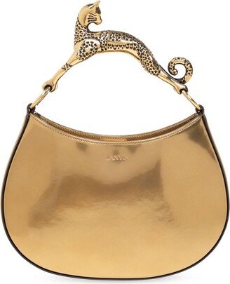 Small Cat Metallic Top Handle Bag-AA