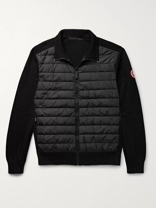 HyBridge Slim-Fit Quilted Down Shell and Merino Wool Jacket